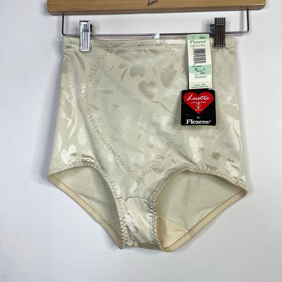 Vintage Flexees Valuable Solutions Firm Control Brief Panty Shapewear 5854 L New - Picture 1 of 10